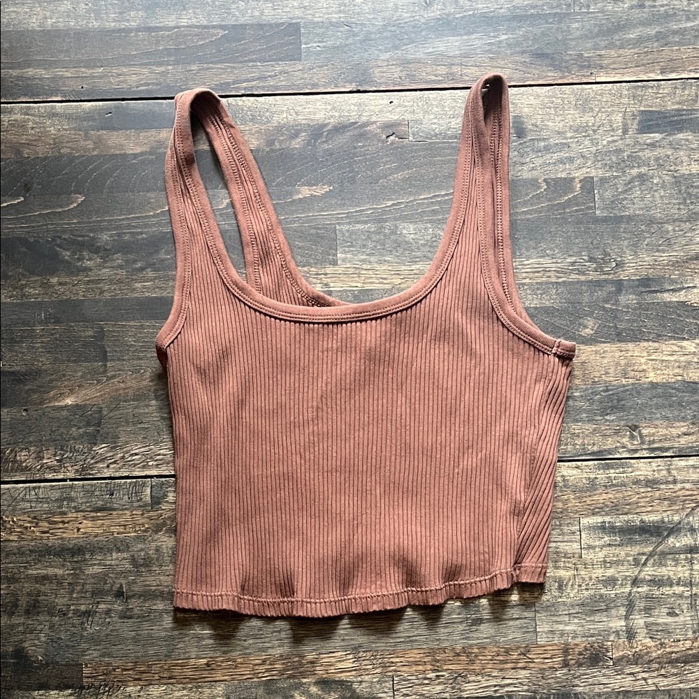 Old Navy Ribbed Tan Tank Top